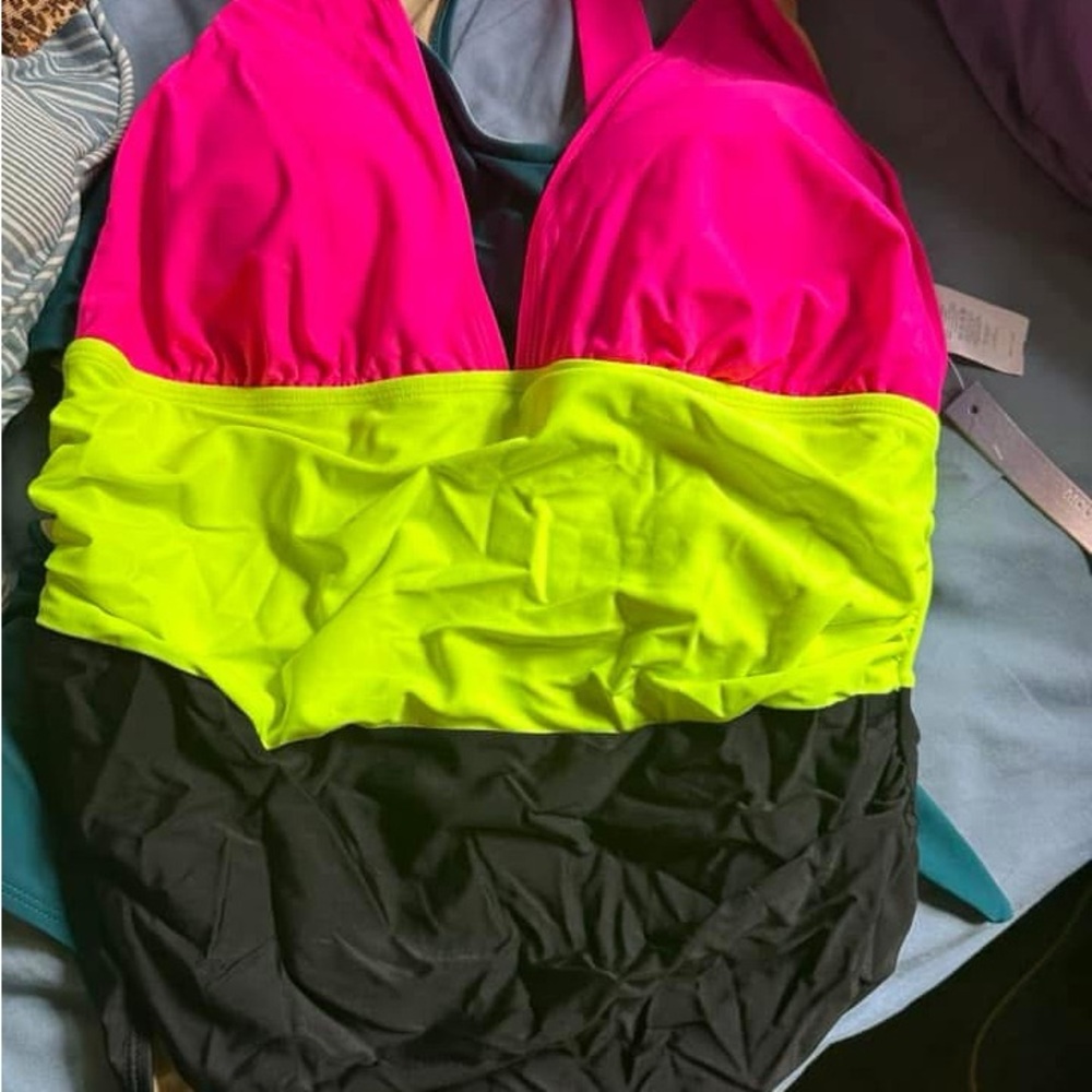 Vibrant Colorblock Swimsuit